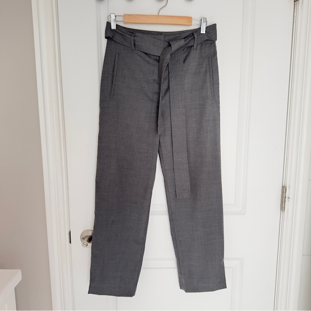 Wilfred tie front wool  pants gray size 6